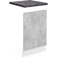 Vicco - Frontblende R-Line, Beton, 45 cm , ap Anthrazit von Vicco