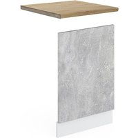 Frontblende R-Line, Beton, 45 cm , AP Eiche, Vicco von Vicco