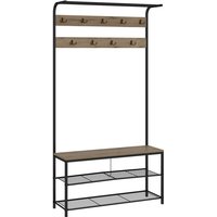Vicco - Wandgarderobe Fyrk, Eiche, 100 x 190 cm von Vicco