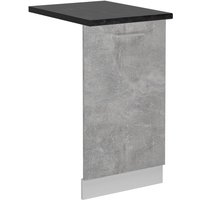 Vicco - Geschirrspülblende R-Line, Beton, 45 cm , ap Anthrazit von Vicco