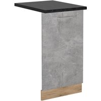 Vicco - Geschirrspülblende R-Line, Beton, 45 cm , ap Anthrazit von Vicco