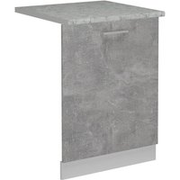 Vicco - Geschirrspülblende R-Line, Beton, 60 cm , ap Marmor von Vicco