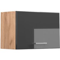 Hängeschrank R-Line 60 cm Eiche/Anthrazit Hochglanz modern flach Vicco von Vicco