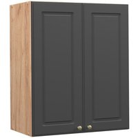 Hängeschrank Fame-Line 60 cm Eiche/Anthrazit-Gold Landhaus Vicco von Vicco