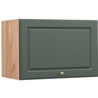 Hängeschrank Fame-Line 60 cm Eiche/Grün-Gold Landhaus flach Vicco von Vicco