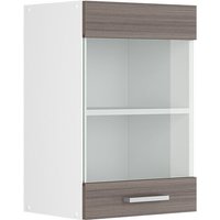 Hängeschrank R-Line, Grau, 40 cm mit Glastür Vicco von Vicco