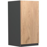 Hängeschrank R-Line 30 cm Anthrazit/Eiche grifflos Vicco von Vicco