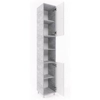 Vicco - Hochschrank "Fynn" Weiß/Beton von Vicco