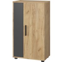 Kommode Berno, Goldkraft Eiche/Anthrazit, 50.1 x 87.3 cm mit 2 Fächern Vicco Kommode Berno, Goldkraft Eiche/Anthrazit, 50.1 x 87.3 cm mit 2 Fächern Vicco von Vicco