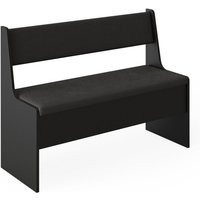 Esszimmer-Bank Roman, Schwarz, 106.6 x 41.5 cm Vicco von Vicco