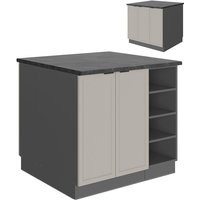 Vicco - Kücheninsel Fame-Line, GrauBeige, 90 cm ohne Arbeitsplatte von Vicco