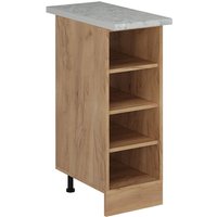 Vicco - Küchenregal R-Line, Goldkraft Eiche, 30 cm , ap Marmor von Vicco
