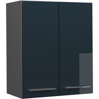 Hängeschrank Fame-Line, Dunkelblau Hochglanz, 60 cm Vicco von Vicco