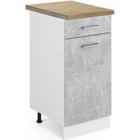 Küchenunterschrank R-Line, Beton, 40 cm , ap Eiche Vicco Küchenunterschrank R-Line, Beton, 40 cm , ap Eiche Vicco von Vicco