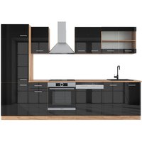 Vicco - Küchenzeile R-Line 300cm Eiche/Anthrazit Hochglanz Modern von Vicco