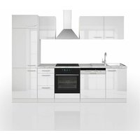 Küchenzeile Optima, Weiß, 270 cm ohne Arbeitsplatte, Vicco von Vicco