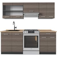 Vicco - Küchenzeile R-Line, Edelgrau/Anthrazit, 200 cm ohne Arbeitsplatte Vicco - Küchenzeile R-Line, Edelgrau/Anthrazit, 200 cm ohne Arbeitsplatte von Vicco