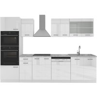 Küchenzeile R-Line, Weiß, 300 cm mit Hochschrank, AP Marmor, Vicco Küchenzeile R-Line, Weiß, 300 cm mit Hochschrank, AP Marmor, Vicco von Vicco