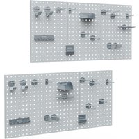 Werkzeugschrank , Silber, 144 x 1 cm 2er Set, Vicco von Vicco