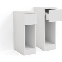 Vicco - Nachttisch Enton, Weiß, 20 x 59.5 cm 2er Set Vicco - Nachttisch Enton, Weiß, 20 x 59.5 cm 2er Set von Vicco