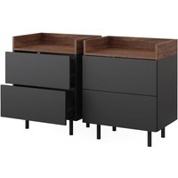 Nachttisch Anika, Anthrazit, 54 x 68 cm 2er Set Vicco Nachttisch Anika, Anthrazit, 54 x 68 cm 2er Set Vicco von Vicco