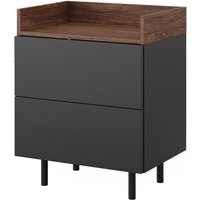 Nachttisch Anika, Anthrazit, 54 x 68 cm Vicco von Vicco