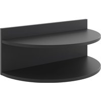 Nachttisch Axel, Schwarz, 58.5 x 24 cm Vicco von Vicco