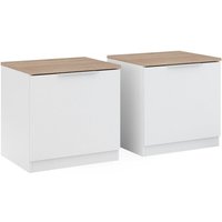 Nachttisch Betti, Weiß, 50 x 50 cm 2er Set, Vicco Nachttisch Betti, Weiß, 50 x 50 cm 2er Set, Vicco von Vicco