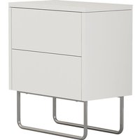 Nachttisch Calvin, Weiß, 45 x 50 cm Vicco von Vicco