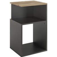 Nachttisch Elios, Anthrazit/Goldkraft Eiche, 40 x 65.3 cm, Vicco von Vicco