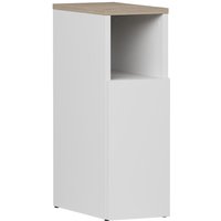 Nachttisch Enton, Weiß/Sonoma, 20 x 59.5 cm mit 1 Tür, Vicco Nachttisch Enton, Weiß/Sonoma, 20 x 59.5 cm mit 1 Tür, Vicco von Vicco