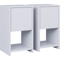 Nachttisch Evo, Weiß, 2er Set, Vicco Nachttisch Evo, Weiß, 2er Set, Vicco von Vicco