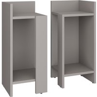 Nachttisch Lenar, Greige, 27 x 60 cm 2er-Set Vicco von Vicco