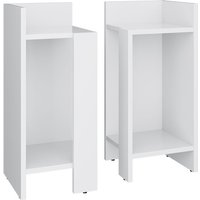 Nachttisch Lenar, Weiß, 27 x 60 cm 2er-Set Vicco von Vicco