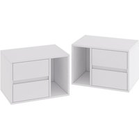 Nachttisch Vimogo, Weiß, 2er Set Vicco von Vicco