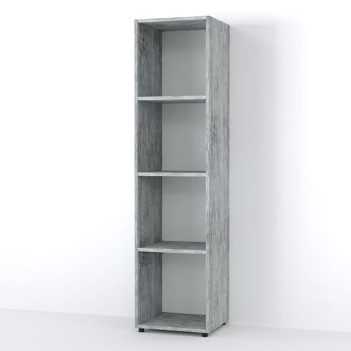 Vicco Raumteiler Ludus, stehendes Bücherregal, Beton, 36 x 145 cm von Vicco