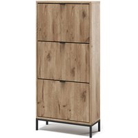 Schuhkipper Eliza, Viking Oak, 60 x 130 cm mit 3 Klappschubladen, Vicco Schuhkipper Eliza, Viking Oak, 60 x 130 cm mit 3 Klappschubladen, Vicco von Vicco