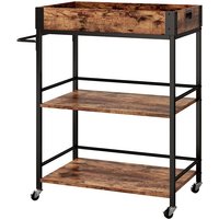 Vicco - Servierwagen Fyrk, Eiche rustikal, 65 x 84.5 cm von Vicco