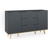 Kommode Nautica, Anthrazit, 138 x 82 cm Vicco von Vicco