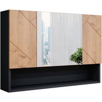 Vicco - Spiegelschrank Irma 80 cm Anthrazit/Eiche von Vicco