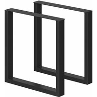 Tischbeine , Schwarz, 70 x 72 cm Quadratisch, Vicco Tischbeine , Schwarz, 70 x 72 cm Quadratisch, Vicco von Vicco