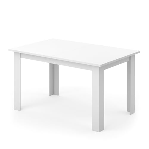 Vicco Esstisch Karlos, Tisch für das Esszimmer, Weiß, 140 x 90 cm von Vicco