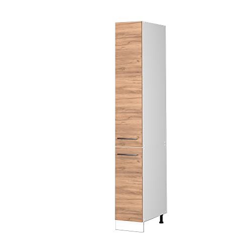 Vicco Apothekerschrank Fame-Line, Medizinschrank für die Küche, Goldkraft Eiche/Weiß, 30 cm von Vicco