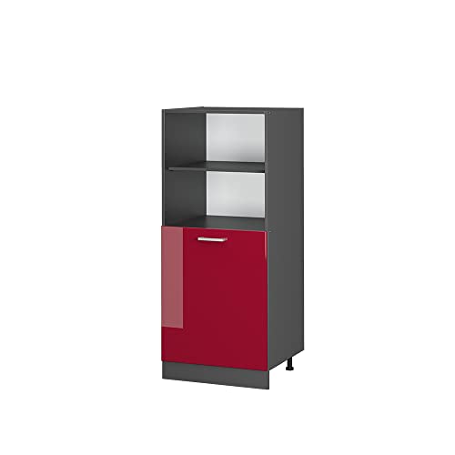 Vicco Herdumbauschrank R-Line, Herdschrank, Bordeaux Hochglanz/Anthrazit, 60 cm Vicco Herdumbauschrank R-Line, Herdschrank, Bordeaux Hochglanz/Anthrazit, 60 cm von Vicco