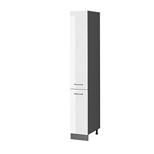 Vicco Apothekerschrank R-Line, Medizinschrank für die Küche, Weiß Hochglanz/Anthrazit, 30 cm Vicco Apothekerschrank R-Line, Medizinschrank für die Küche, Weiß Hochglanz/Anthrazit, 30 cm von Vicco