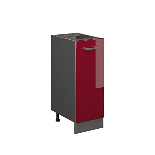 Vicco Apothekerschrank R-Line, Bordeaux Hochglanz/Anthrazit, 30 cm ohne Arbeitsplatte Vicco Apothekerschrank R-Line, Bordeaux Hochglanz/Anthrazit, 30 cm ohne Arbeitsplatte von Vicco