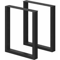 Tischbeine , Schwarz, 60 x 72 cm Quadratisch Vicco von Vicco