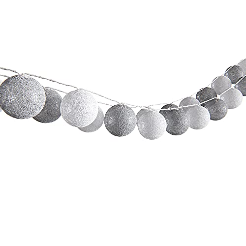 Vicco Lichterkette, Grau/Weiß, 310 cm von Vicco