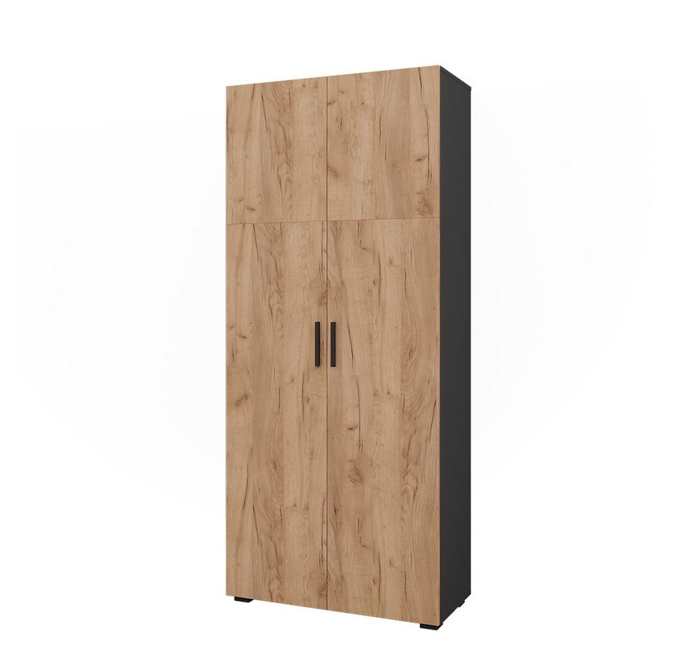 Vicco Aktenschrank Ingo, Anthrazit/Goldkraft Eiche, 80 x 183.8 cm Vicco Aktenschrank Ingo, Anthrazit/Goldkraft Eiche, 80 x 183.8 cm von Vicco