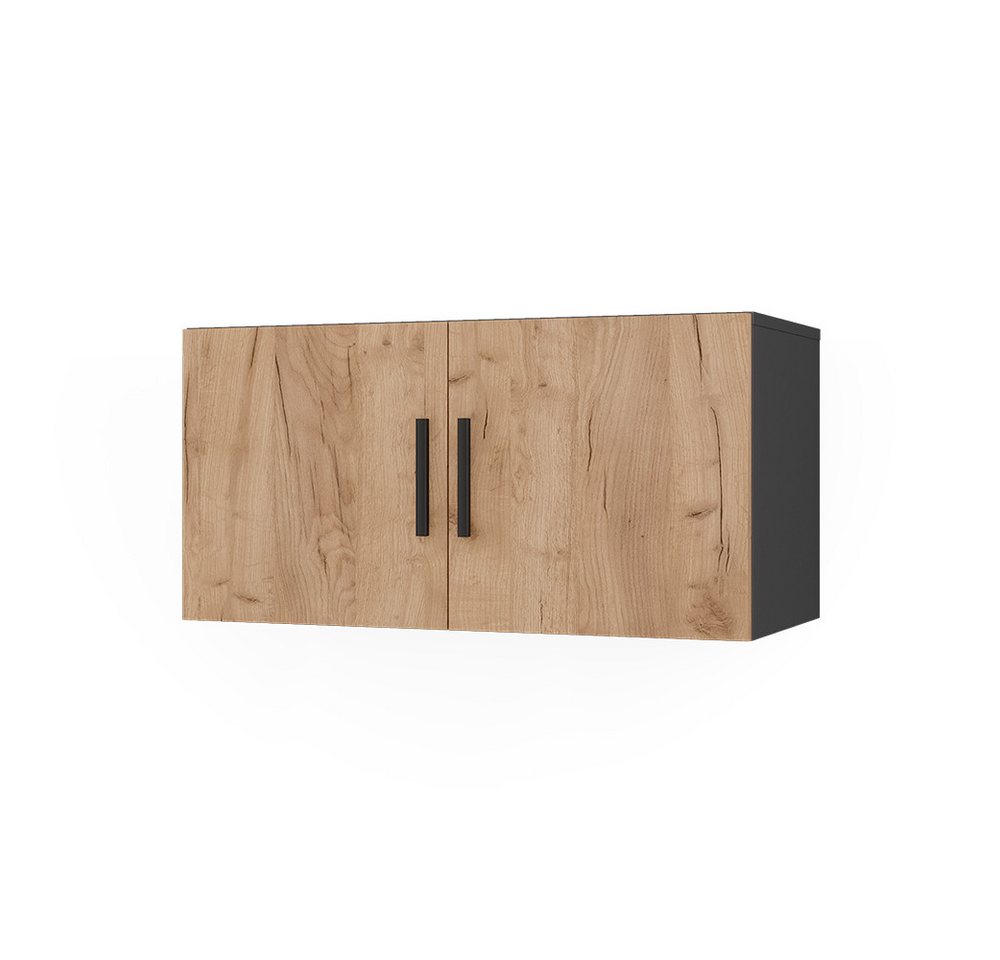 Vicco Aktenschrank Ingo, Anthrazit/Goldkraft Eiche, 80 x 40 cm mit 2 Türen Vicco Aktenschrank Ingo, Anthrazit/Goldkraft Eiche, 80 x 40 cm mit 2 Türen von Vicco